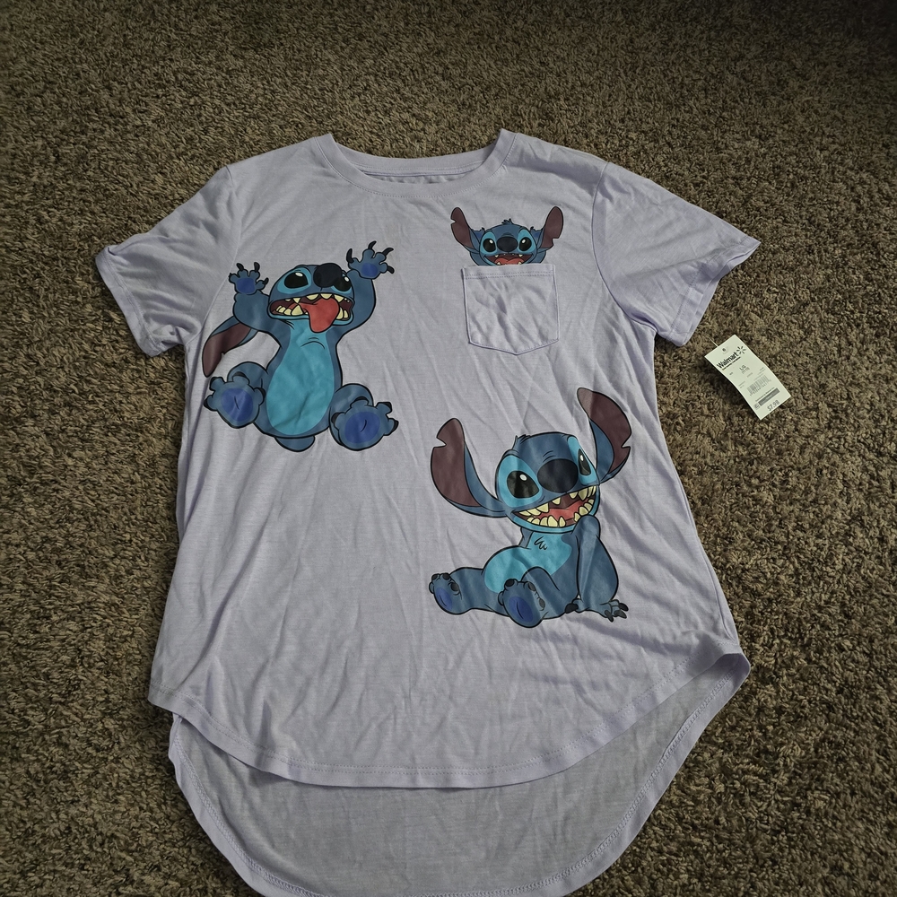 Purple Stitch Graphic T-Shirt